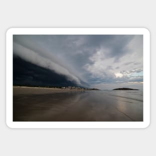 The Storm Rolling in to Good Harbor Beach Gloucester MA Sticker